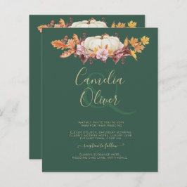 BUDGET All-in-1秋パンプキングリーン金ゴールド結婚ズ