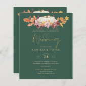 BUDGET All-in-1秋パンプキングリーン金ゴールド結婚ズ (正面/裏面)