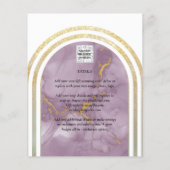 BUDGET All-in-1金ゴールドピンク大理石アーチズフライ結婚ー チラシ (裏面)