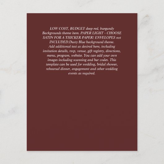 BUDGET All-in-1 Catholicのフローラ結婚フクロウ葉の チラシ (裏面)