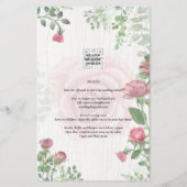 Budget All-in-1 Dusty Pink Roses Floral Wedding チラシ (裏面)