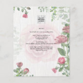 Budget All-in-1 Dusty Pink Roses Floral Wedding チラシ (裏面)