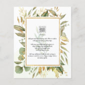 BUDGET All-in-1 Greeneryの金ゴールド葉の結婚数 チラシ (裏面)