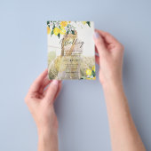 BUDGET All-in-1 PHOTO OVERLAYレモン結婚のQR チラシ (手)