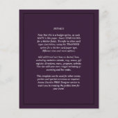 BUDGET All-in-1 PHOTO OVERLAY Plum Purple 結婚's (裏面)