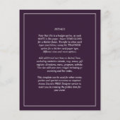 BUDGET All-in-1 PHOTO OVERLAY Plum Purple 結婚's (裏面)