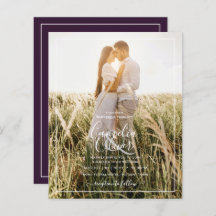 BUDGET All-in-1 PHOTO OVERLAY Plum Purple 結婚's