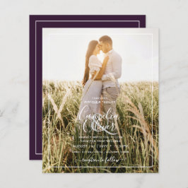 BUDGET All-in-1 PHOTO OVERLAY Plum Purple 結婚's
