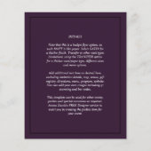 BUDGET All-in-1 PHOTO OVERLAY Plum Purple 結婚's チラシ (裏面)