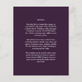 BUDGET All-in-1 PHOTO OVERLAY Plum Purple 結婚's チラシ (裏面)