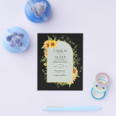 BUDGET All-in-1 Sunflowers素朴 Greenery結婚's チラシ (シングル)