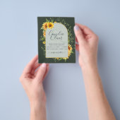 BUDGET All-in-1 Sunflowers素朴 Greenery結婚's チラシ (手)