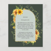 BUDGET All-in-1 Sunflowers素朴 Greenery結婚's チラシ (裏面)