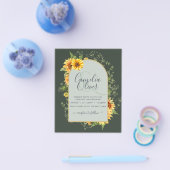 BUDGET All-in-1 Sunflowers素朴 Greenery結婚's チラシ (シングル)