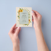 BUDGET All-in-1 Sunflowers素朴 Greenery結婚's チラシ (手)