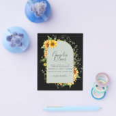 BUDGET All-in-1 Sunflowers素朴 Greenery結婚's チラシ (シングル)