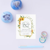 BUDGET All-in-1 Sunflowers素朴 Greenery結婚's チラシ (シングル)