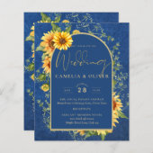 BUDGET All-in-1 Sunflowers 素朴 BLUE結婚's (正面/裏面)