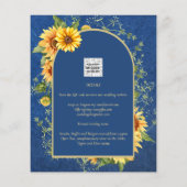 BUDGET All-in-1 Sunflowers 素朴 BLUE結婚's (裏面)