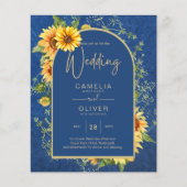 BUDGET All-in-1 Sunflowers 素朴 BLUE結婚's チラシ (正面)