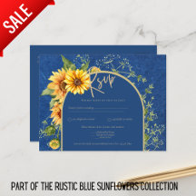 BUDGET All-in-1 Sunflowers 素朴 BLUE結婚's