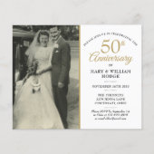 Budget Any Anniversary Yearの写真結婚招待状 (正面)