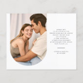 Budget Arch エレガント Boho Minimalist写真結婚の (裏面)