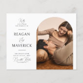 Budget Arch エレガント Boho Minimalist写真結婚の (正面)