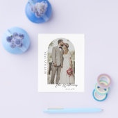 Budget Arch Frame結婚の写真サンキューカード チラシ (シングル)