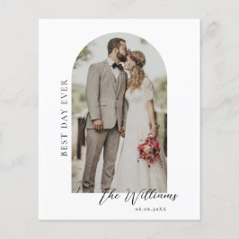 Budget Arch Frame結婚の写真サンキューカード チラシ