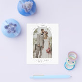 Budget Arch Frame結婚の写真サンキューカード チラシ (シングル)