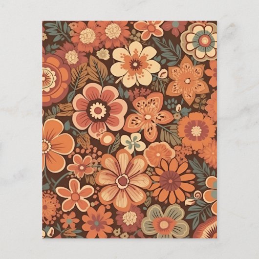 Budget Arch Groovyレトロ70sフローラ (裏面)