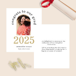 Budget Arch Photo 2025 Grad White Announcement