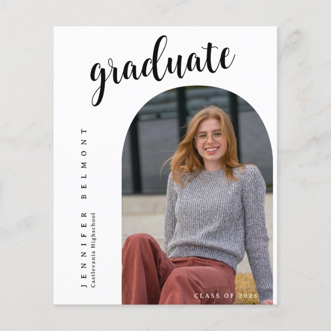 BUDGET Arch Photo She did it Hat Tassel Graduation (正面)