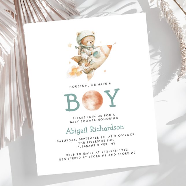 Budget Astronaut Teddy Bear Boy Baby Shower (クリエイターアップロード済み)