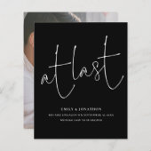 Budget At Last Black Scriptフォト婚約 (正面/裏面)