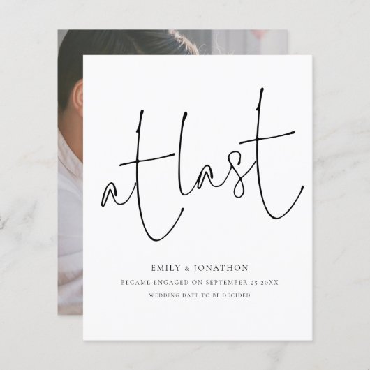 Budget At Last Scriptフォト婚約発表 (正面/裏面)