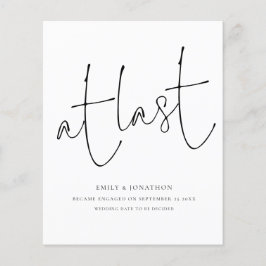 Budget At Last Scriptフォト婚約発表