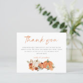 Budget Autumn Pumpkins Photo'結婚s Thank You (スタンド正面)