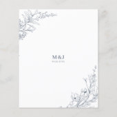 BUDGET Azureアイボリーフローラリースモノグラム結婚ズ (裏面)