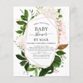 Budget Baby Shower by Mail Greenery Botanical チラシ (正面)