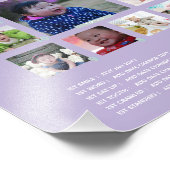 BUDGET Babys 1年目のPHOTO Grandparent Keepsake フォトプリント (角)