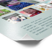 BUDGET Babys 1年目のPHOTO Grandparent Keepsake フォトプリント (角)