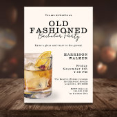 Budget Bachelor Party Old Fashioned Whiskey Theme 招待状