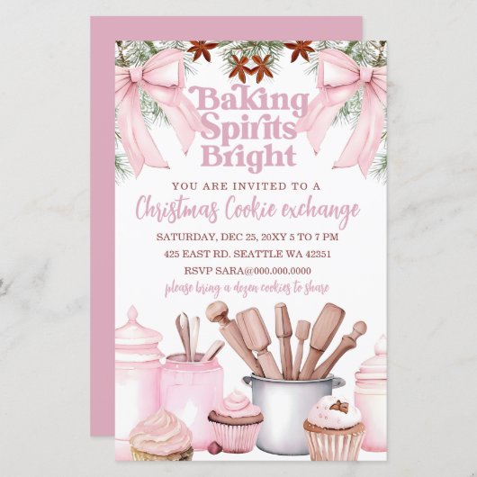 Budget Baking Spirits Bright Pink Cookie Exchange  (正面/裏面)