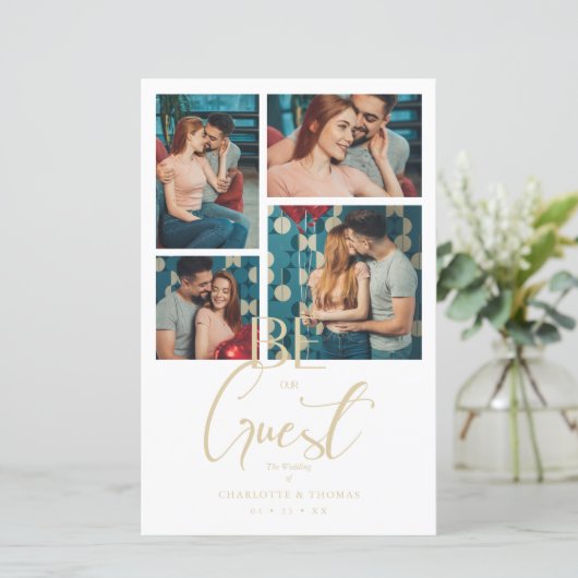 Budget Be our Guest Quote White Fancy Wedding (スタンド正面)