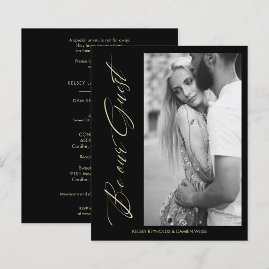 Budget Be Our Guest Script Photo Wedding Wimshical (正面/裏面)