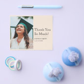 BUDGET Beigeスクリプトモダン写真グラッドありがとう チラシ (シングル)