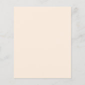 Budget Beige Coral Floral Save the date Card (裏面)
