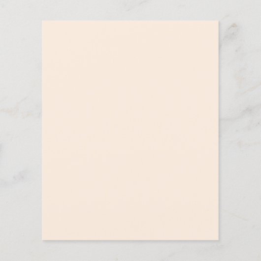 Budget Beige Coral Floral Save the date Card (裏面)